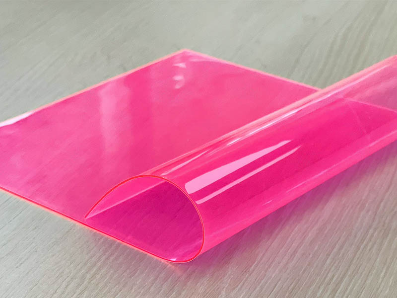 PVC Klebefolie transparent pink 0,1x194x320 mm